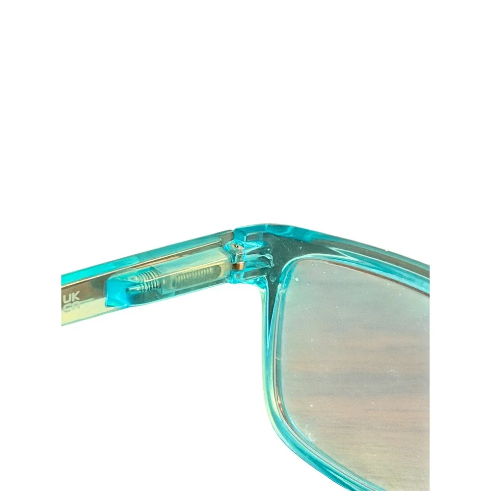 Translucent Turquoise Rectangular Reading Glasses +1.75 Strength 2026 53-15-137